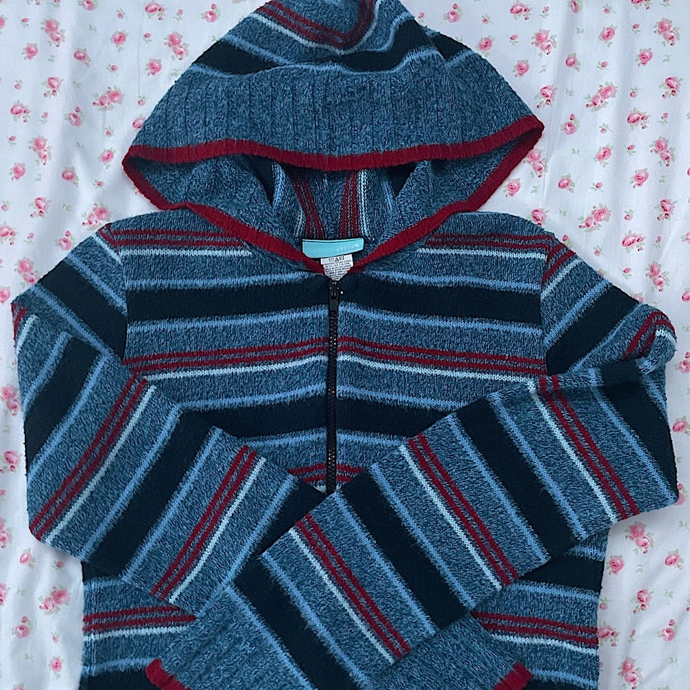 dELIA*S cropped zip up sweater
